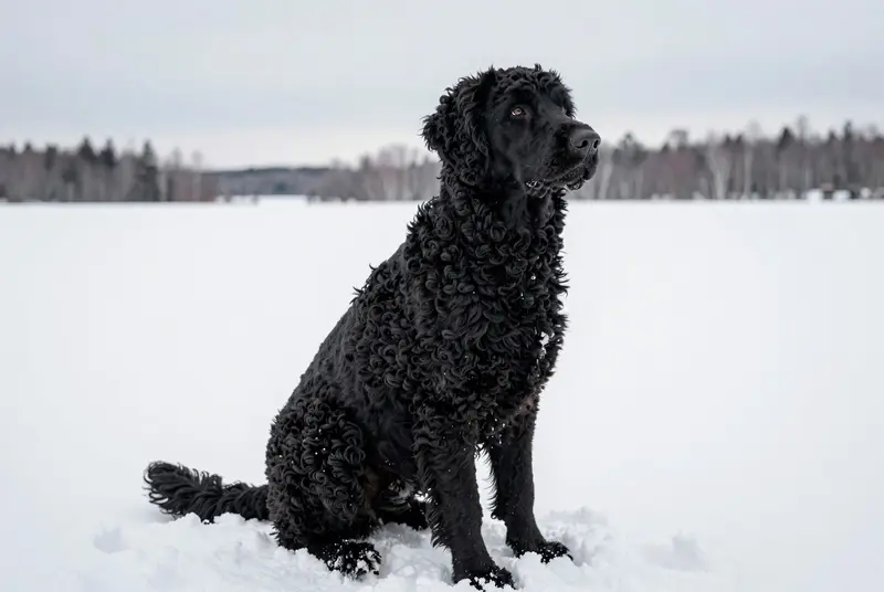 retriever à poil bouclé