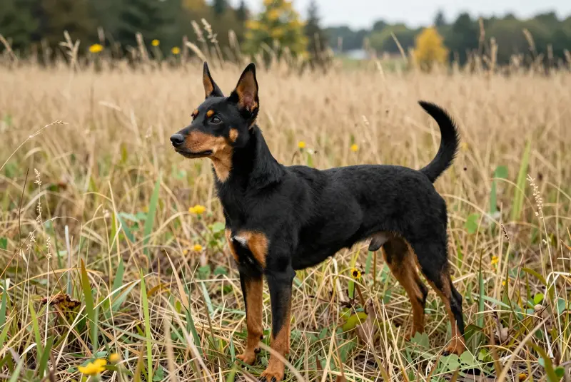 terrier anglais d'agrément (noir et feu)